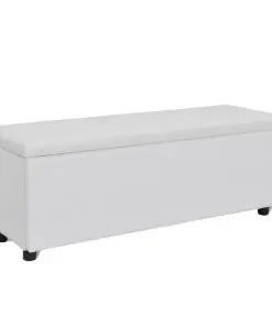 Storage Bench White Medium Size