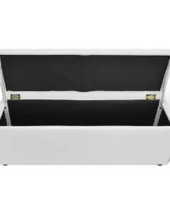 Storage Bench White Medium Size