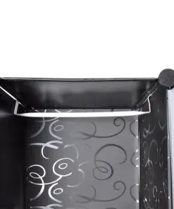 vidaXL Modular Cabinet 14 Compartments Black and White 37x146x180.5 cm