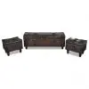 vidaXL Storage Bench Set 3 pcs Brown vidaXL Storage Bench Set 3 pcs Brown