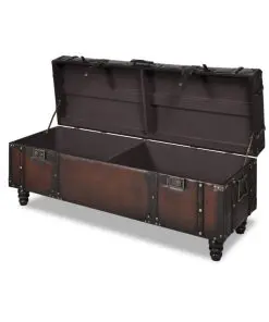 vidaXL Storage Bench Set 3 pcs Brown
