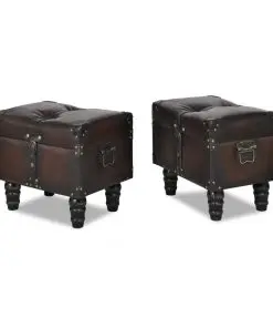 vidaXL Storage Bench Set 3 pcs Brown