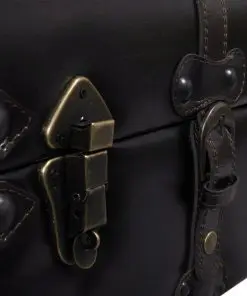 vidaXL Long Storage Bench Brown MDF and Leather