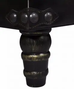 vidaXL Long Storage Bench Brown MDF and Leather