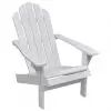 vidaXL Garden Chair Wood White vidaXL Garden Chair Wood White