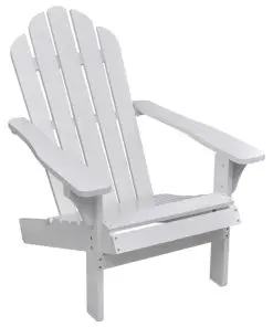 vidaXL Garden Chair Wood White