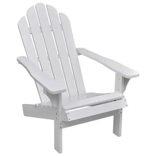 vidaXL Garden Chair Wood White