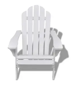 vidaXL Garden Chair Wood White