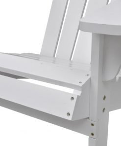 vidaXL Garden Chair Wood White