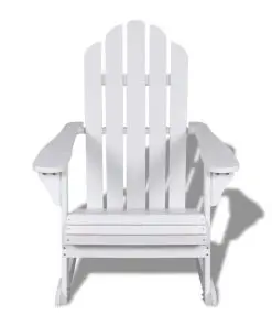vidaXL Garden Rocking Chair Wood White