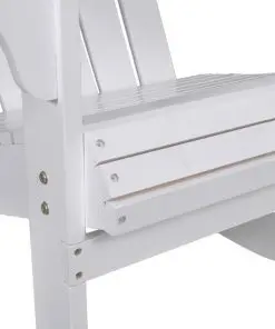 vidaXL Garden Rocking Chair Wood White