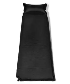 Air Mattress 6 x 66 x 200 CM Black Pillow Inflatable