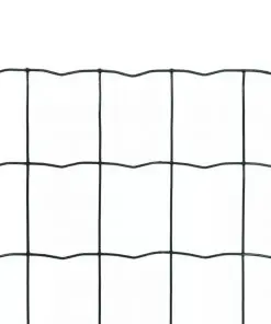 vidaXL Euro Fence Steel 25×1.0 m Green