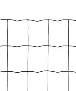 vidaXL Euro Fence Steel 25×1.2 m Green