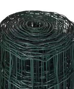 vidaXL Euro Fence Steel 25×1.2 m Green