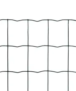 vidaXL Euro Fence Steel 25×0.8 m Green