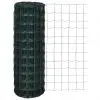 vidaXL Euro Fence Steel 25×1.2 m Green
