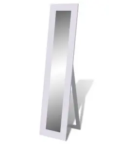 Free Standing Mirror Full Length White