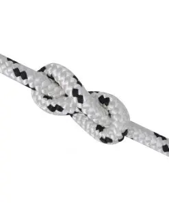 vidaXL Braided Rope Coil Boat Line Polyester 6 mm x 50 m