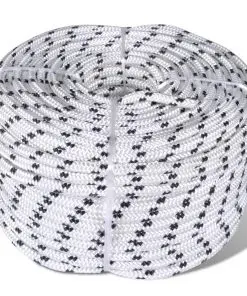 vidaXL Braided Rope Coil Boat Line Polyester 8 mm x 50 m