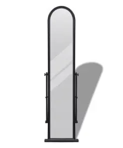 Free Standing Floor Mirror Full Length Rectangular Black