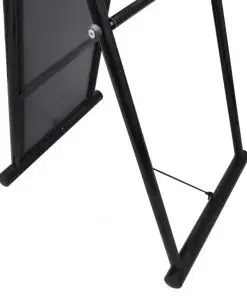 Free Standing Floor Mirror Full Length Rectangular Black