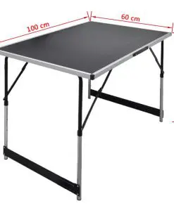 vidaXL Pasting Table 3 pcs Foldable Height Adjustable