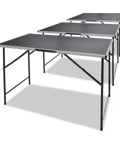 vidaXL Pasting Tables 3 pcs Foldable