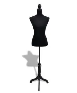 Ladies Bust Display Black Female Mannequin Female Dress Form