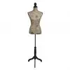Ladies Bust Display Bust Brown Black Jute Female Mannequin Display