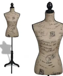 Ladies Bust Display Bust Brown Black Jute Female Mannequin Display