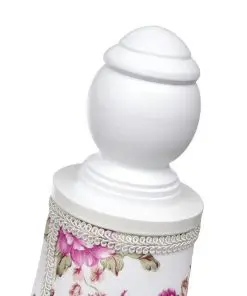 Ladies Bust Display Mannequin Cotton White With Rose