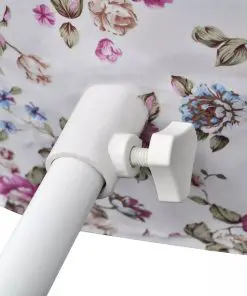 Ladies Bust Display Mannequin Cotton White With Rose