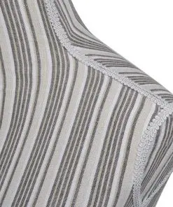 Ladies Bust Display Mannequin Linen With Stripes