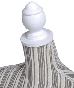 Ladies Bust Display Mannequin Linen With Stripes