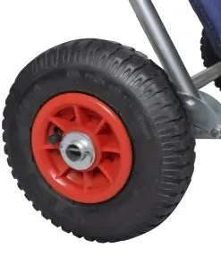 vidaXL Beach Trolley with Wheels Portable Foldable Blue