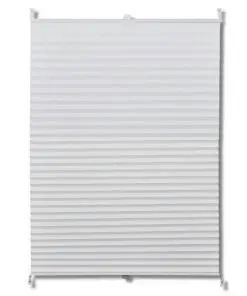 Plisse Blind 70x125cm White Pleated Blind