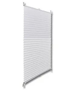 Plisse Blind 80x100cm White Pleated Blind