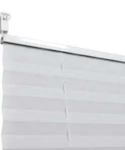Plisse Blind 80x100cm White Pleated Blind