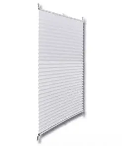 Plisse Blind 100x100cm White Pleated Blind