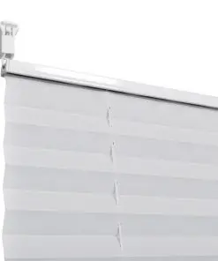 Plisse Blind 100x125cm White Pleated Blind