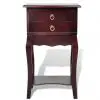 vidaXL Nightstand with 2 Drawers Brown