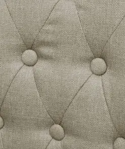 vidaXL Dining Chairs 2 pcs Beige Fabric