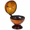 vidaXL Tabletop Globe Bar Wine Stand Eucalyptus Wood vidaXL Tabletop Globe Bar Wine Stand Eucalyptus Wood