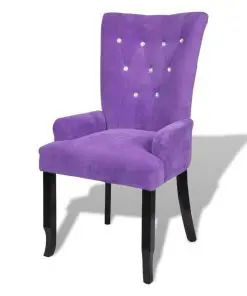 vidaXL Armchair Purple Velvet