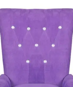 vidaXL Armchair Purple Velvet