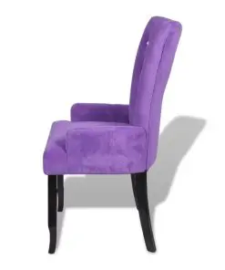 vidaXL Armchair Purple Velvet