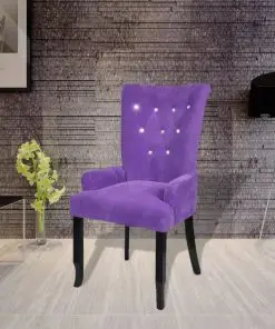 vidaXL Armchair Purple Velvet