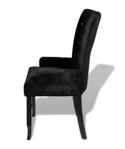 vidaXL Armchair Black Velvet
