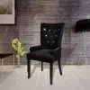 vidaXL Armchair Black Velvet